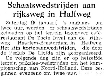 19660114?-HD Schaatswedstrijden aan rijksweg in Halfweg, prikslede